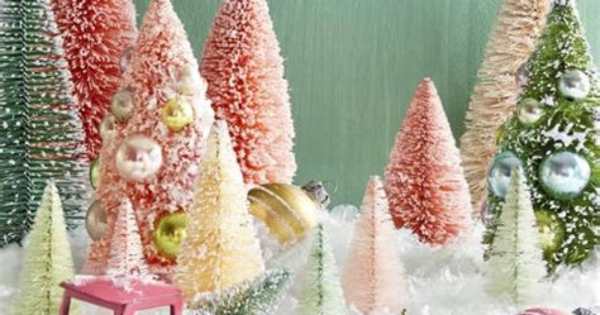 Bottlebrush Tree Decorating Ideas - Christmas Bottlebrush Trees