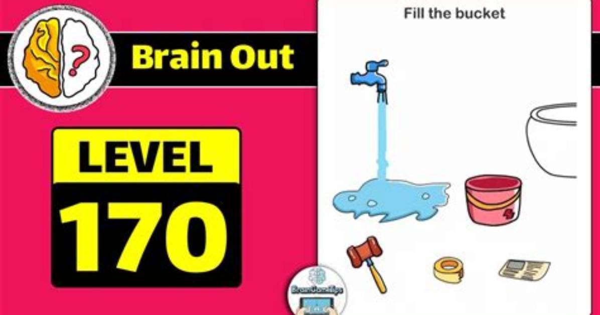 Brain out Level 170 Solution (Fill the Bucket)