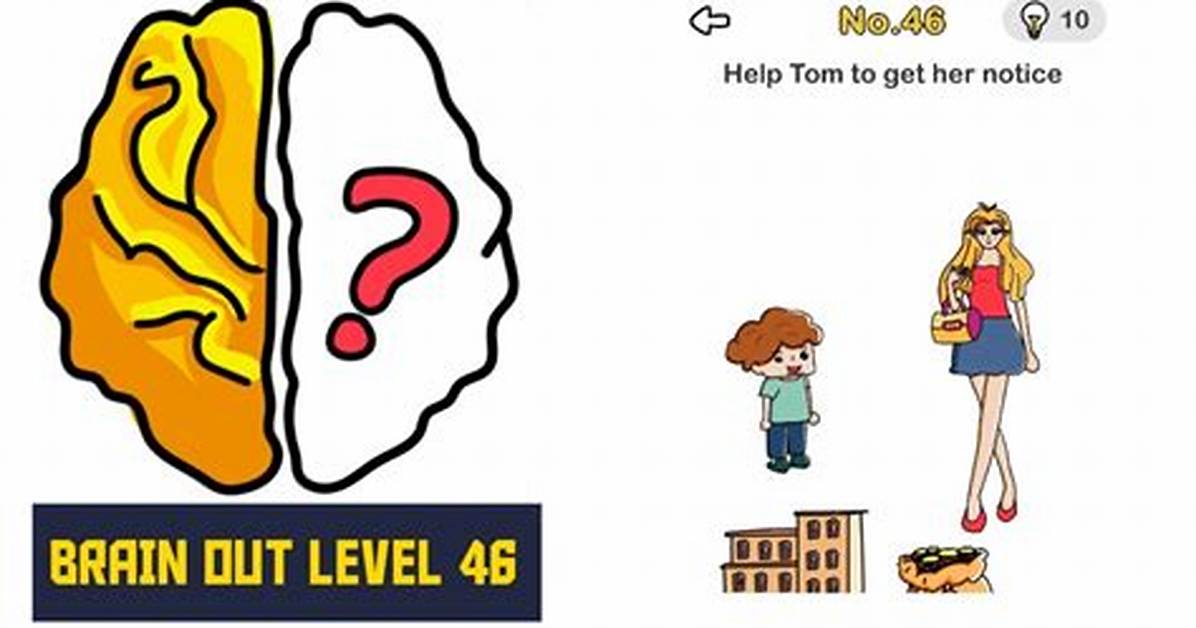 Brain out Level 46 Solution (Help Tom to Get Her Notice)