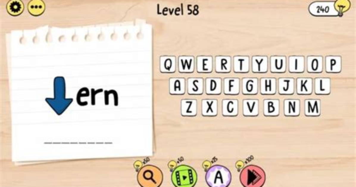 Brain Test: Tricky Words Level 58 Answer