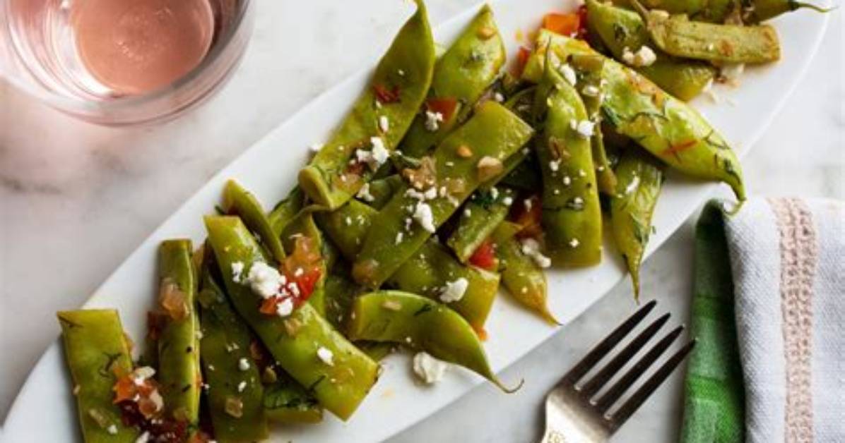 Braised Romano Beans
