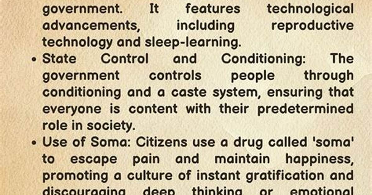 Brave New World Summary - How to Discuss
