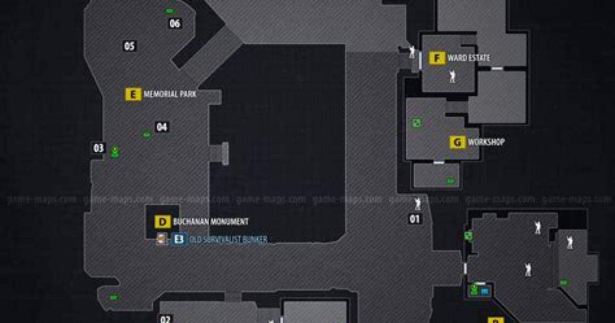 Broadmoor Heights Map with Walkthrough