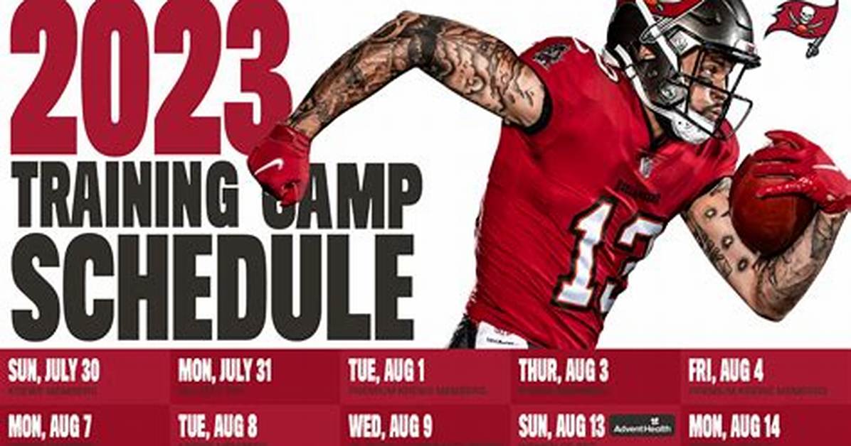 Buccaneers 2023 Training Camp Practice Dates Announced