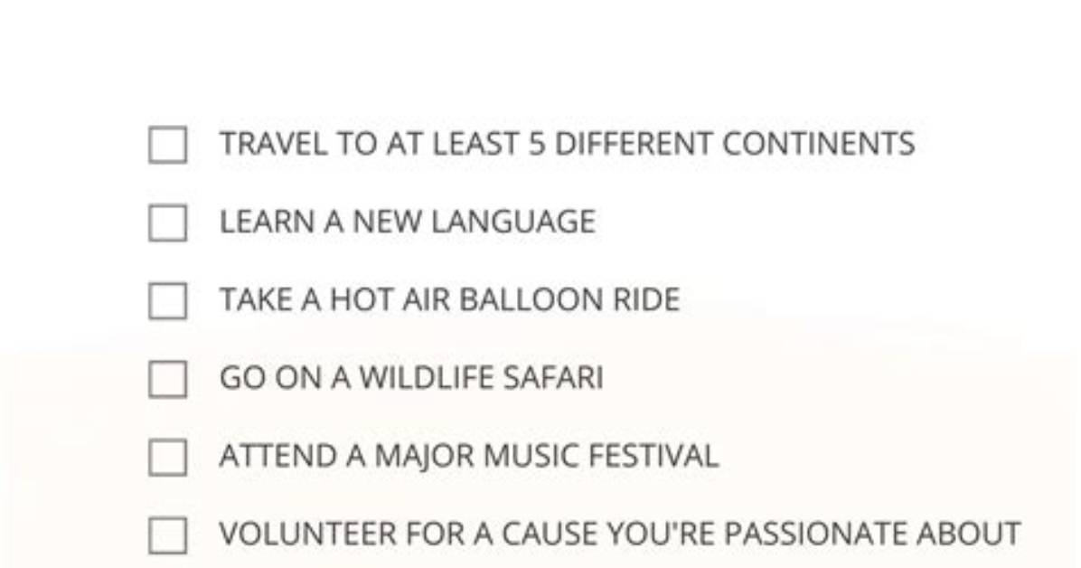 Bucket List Ideas for May 2019