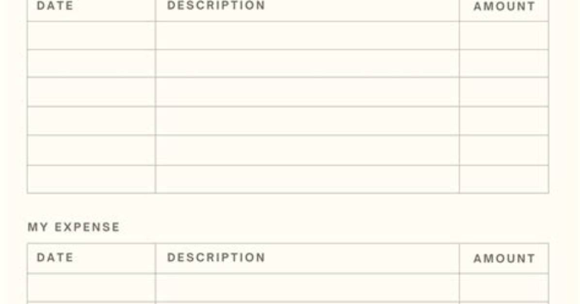 Budget Sheet Template