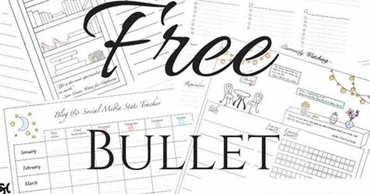 Bullet Journal Printables