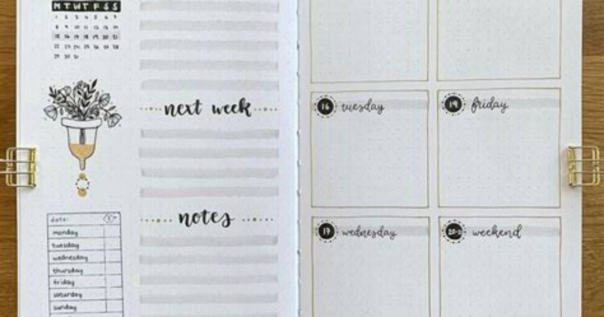 Bullet Journal Weekly Spread