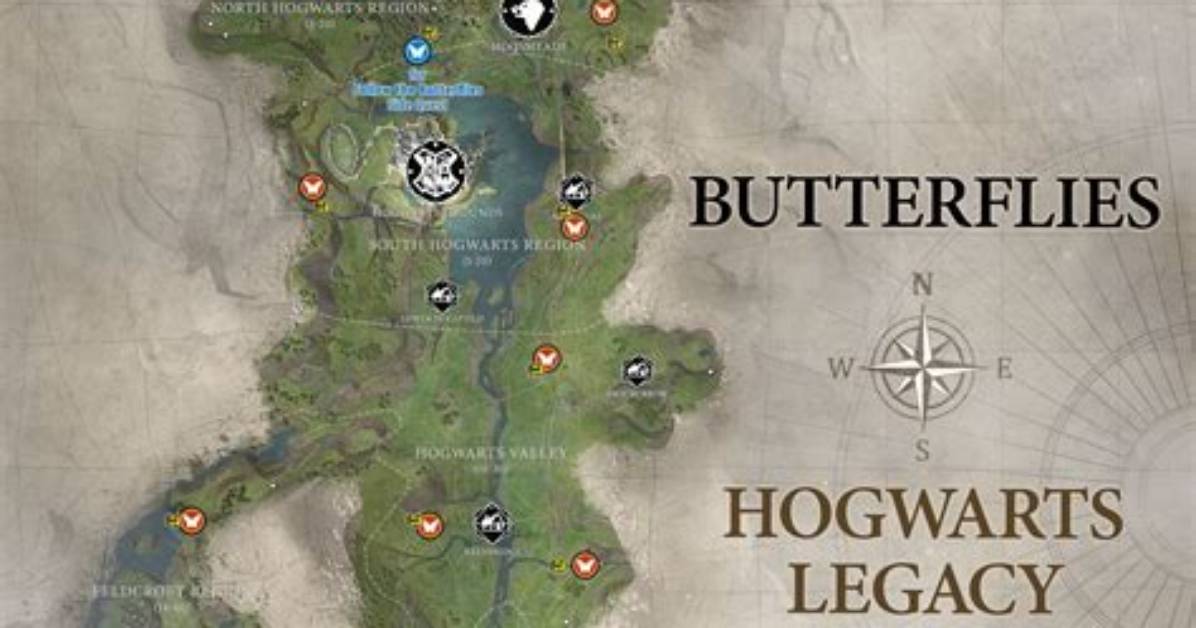 Butterflies in Hogwarts Legacy