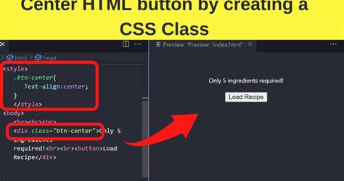 Button Center Css