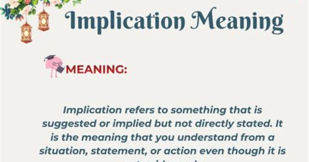 By Necessary Implication Meaning?