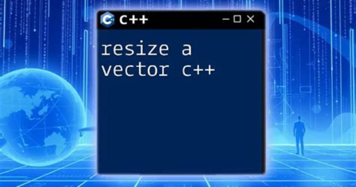 C++ Standard Vector Resize() Function
