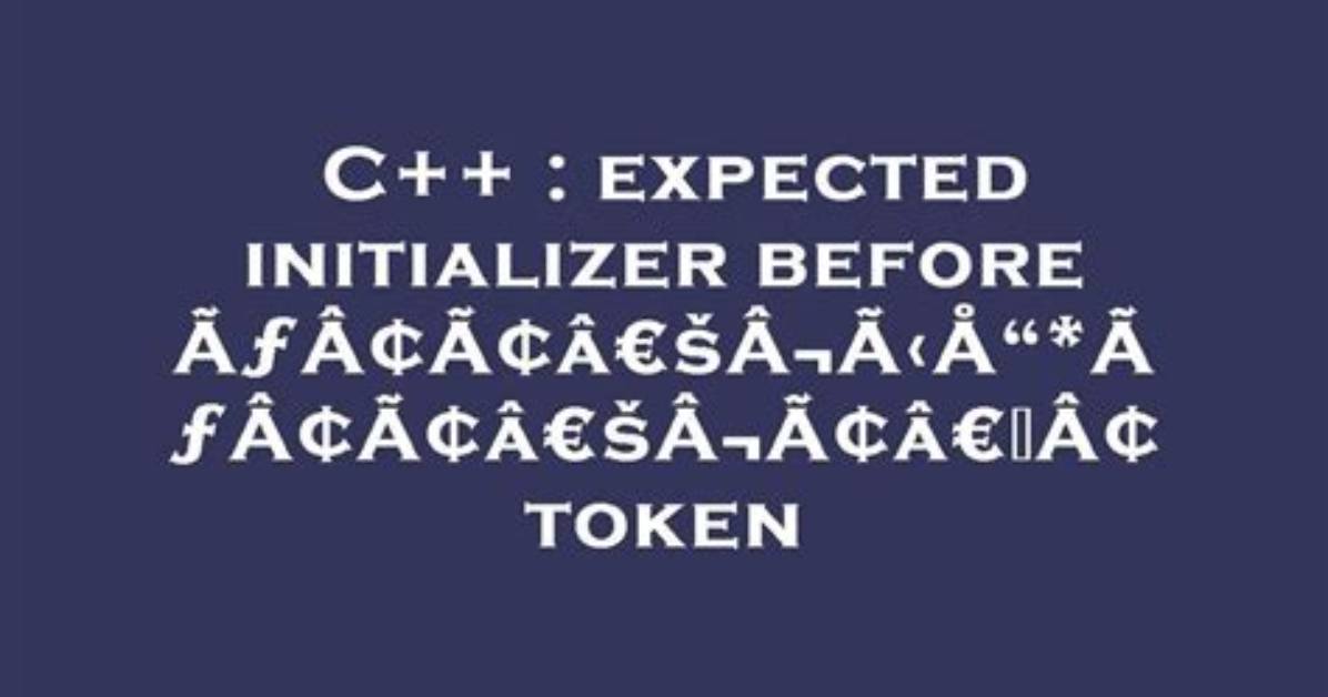 C++ Template - Error: Expected Initializer Before '