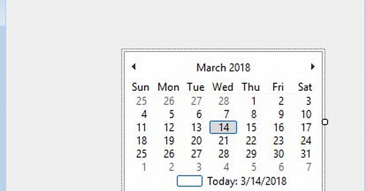 C++, Winapi, Month Calendar Control