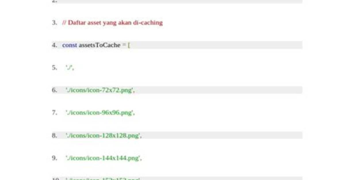 Cache in Service Worker Is Undefined