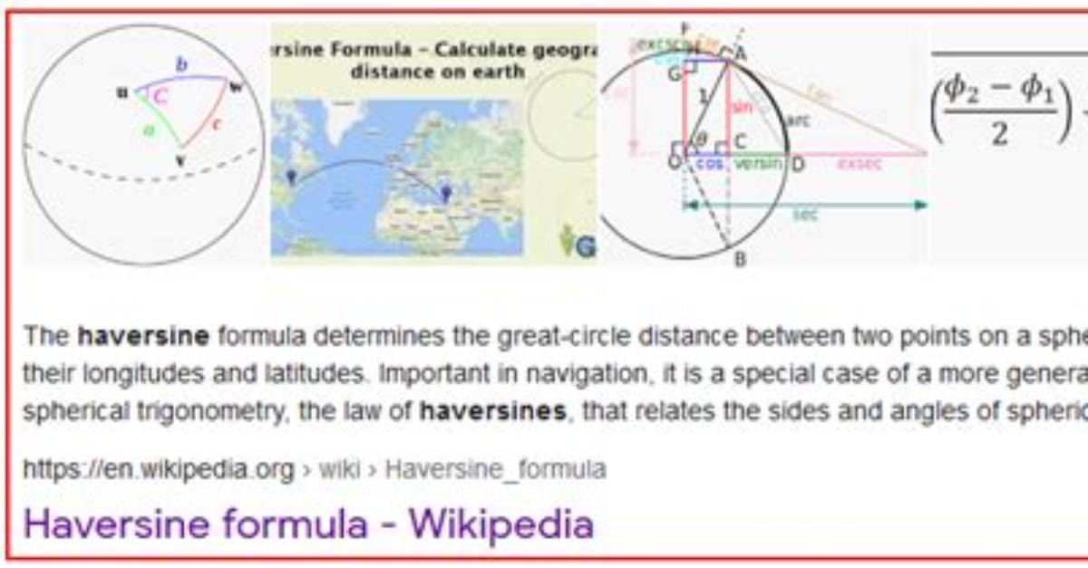 Calculate Distance Between 2 Gps Coordinates
