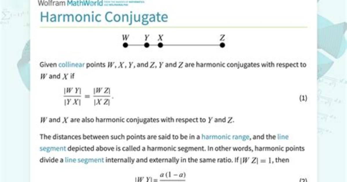 Calculating a Harmonic Conjugate