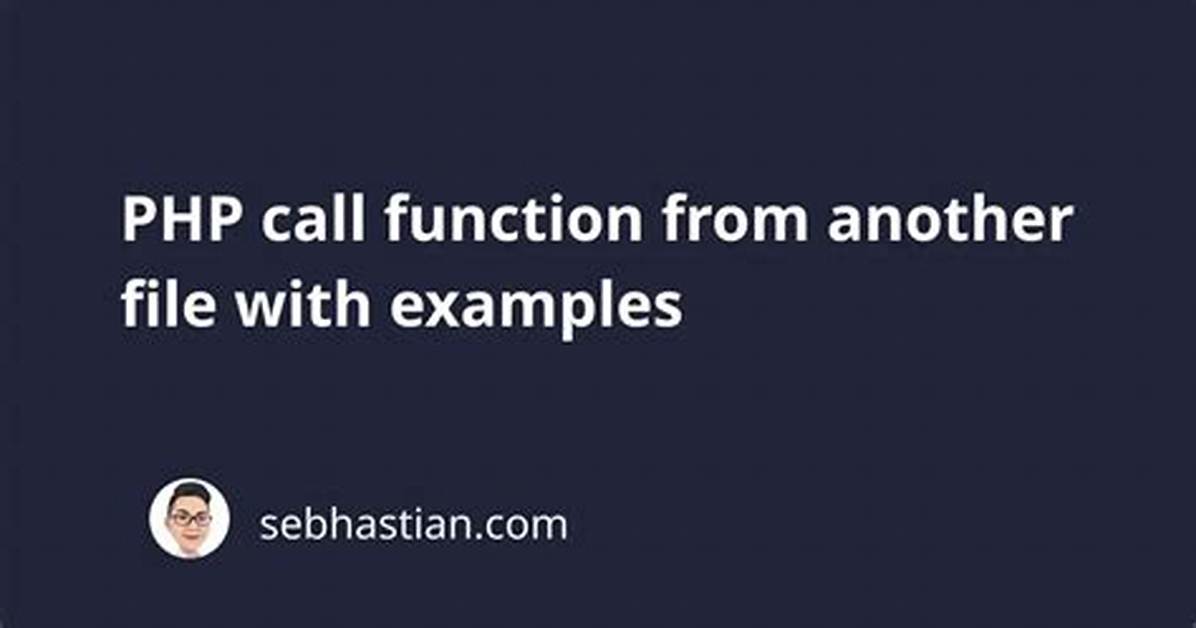 Call a Function from Another File?