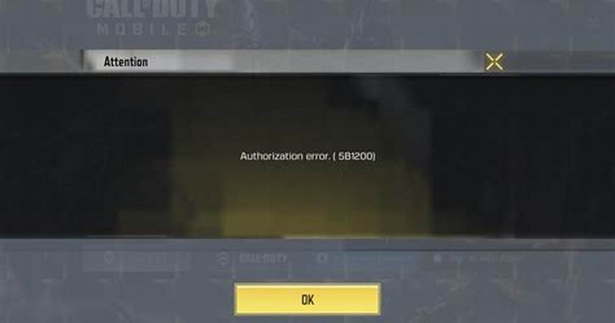 Call of Duty Mobile (Codm) Authorization Error 270Fd309 Fix 2021
