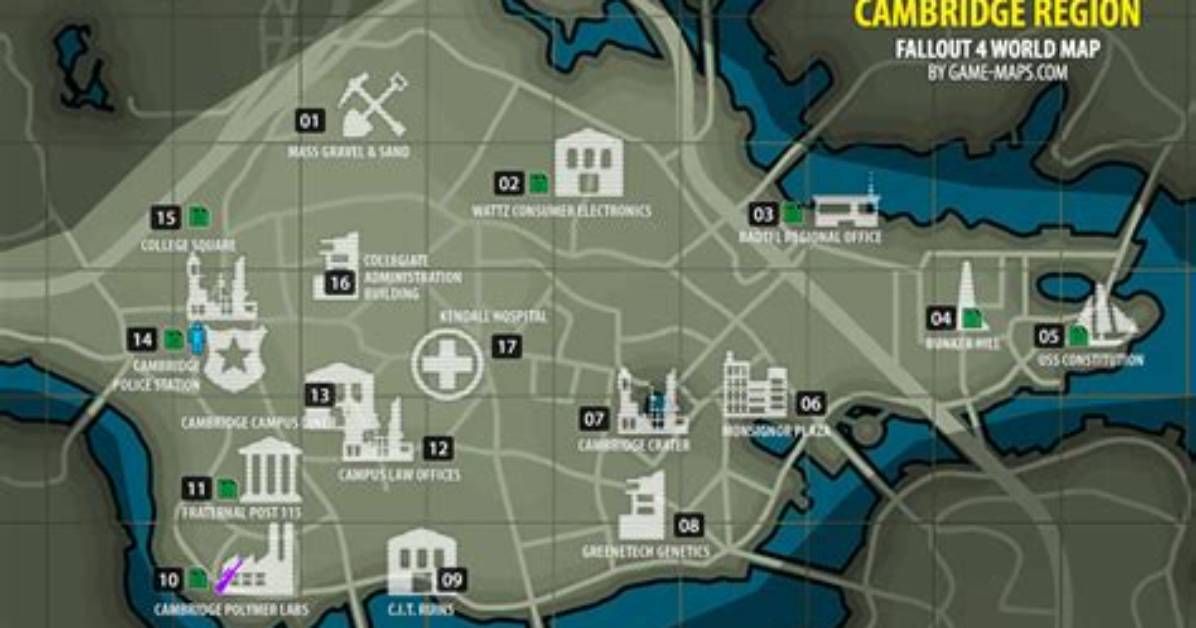 Cambridge Region Map Fallout 4