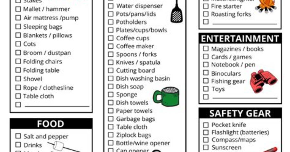 Camping Checklist