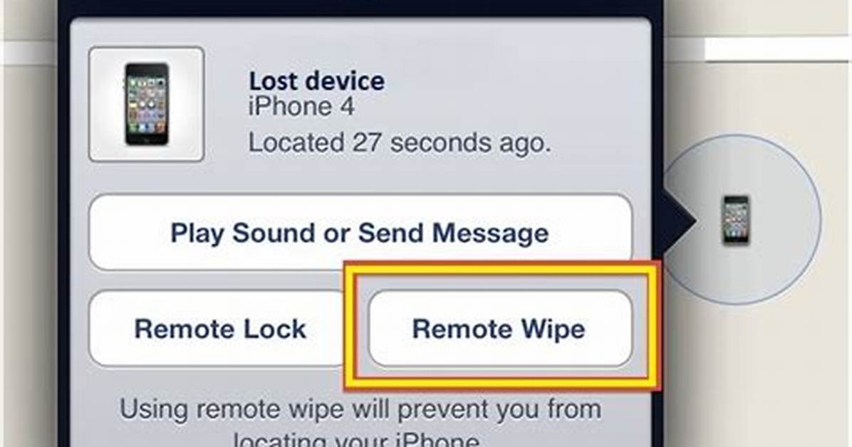 Can Activesync Remote Wipe an Iphone?