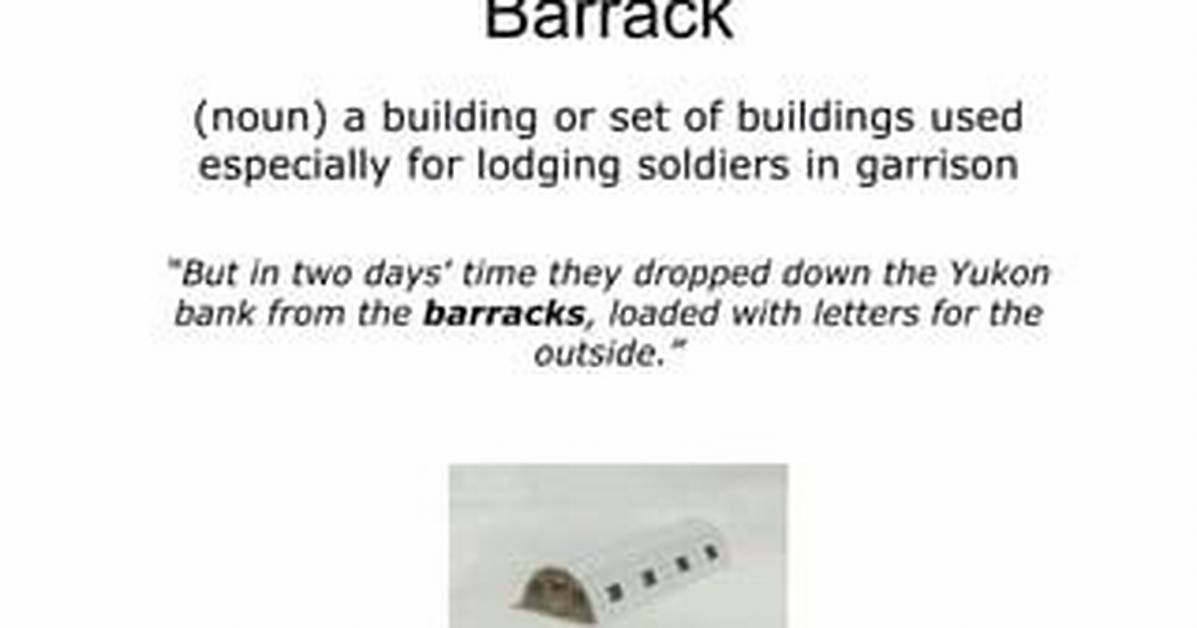 Can Barrack Be a Noun?