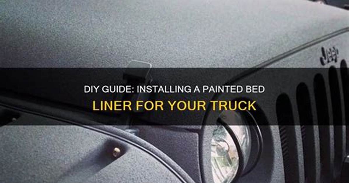 Can Bed Liner Be Painted