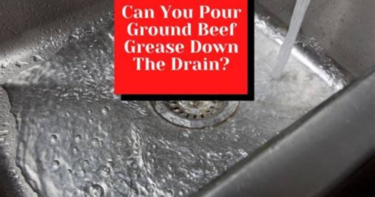 Can Beef Fat Go Down the Drain