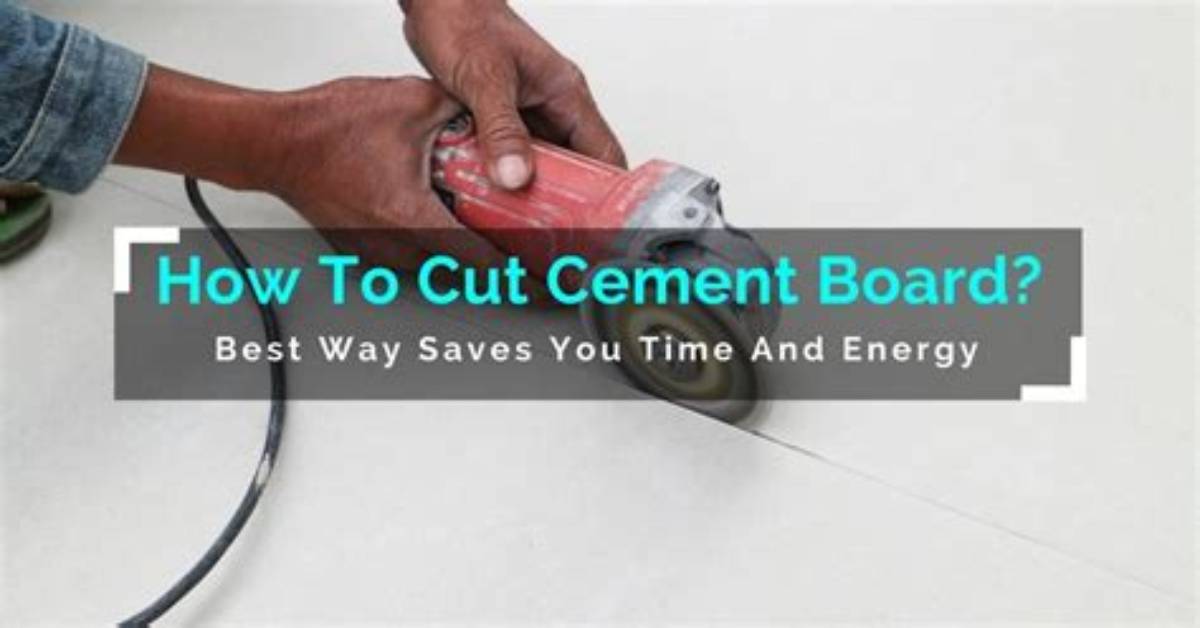 Can Cement Board Be Cut