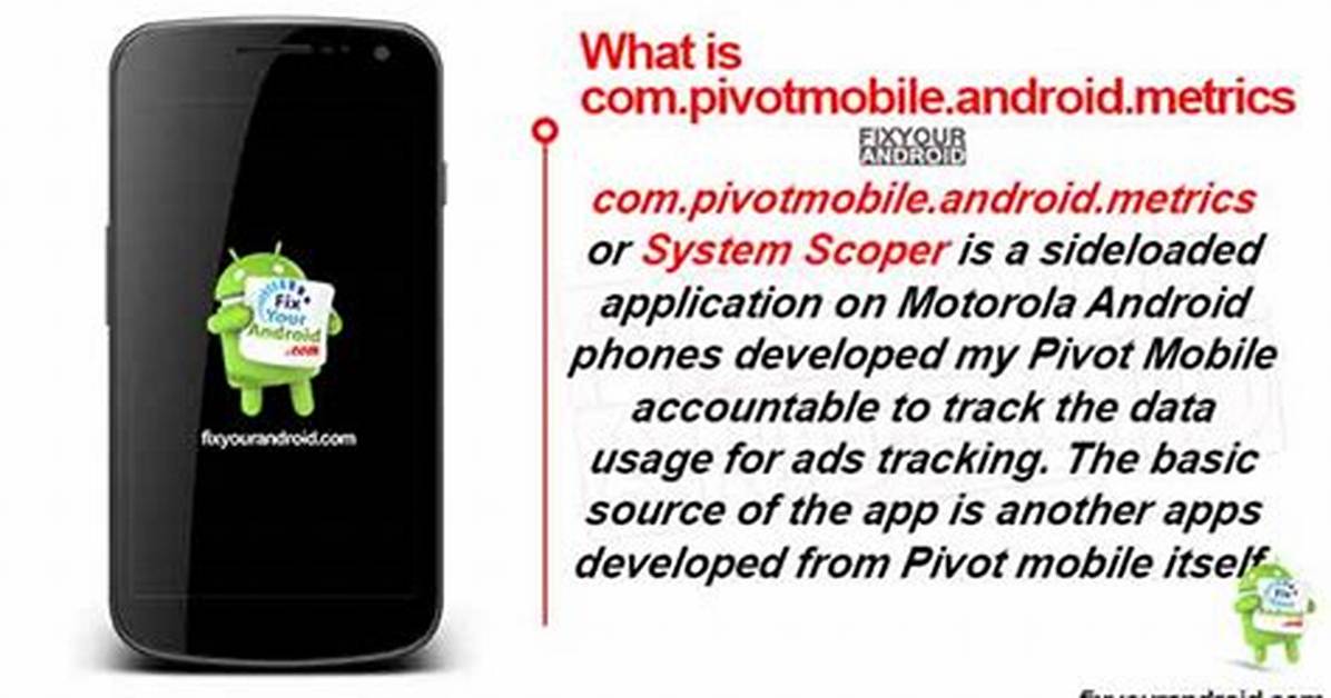 Can Com. Pivotmobile. Android. Metrics Be Uninstalled?
