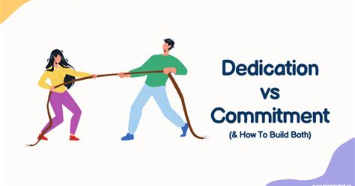 Can Commitment and Dedication Be Used Together?