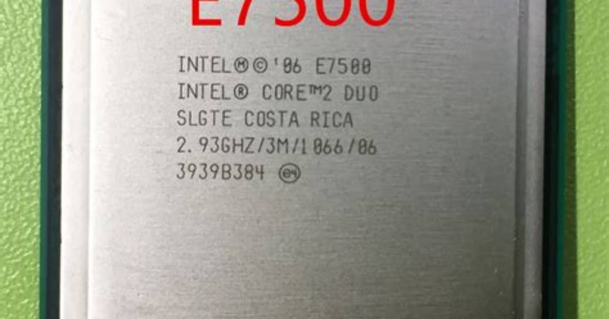Can Core 2 Duo E7500 Run Windows 10?