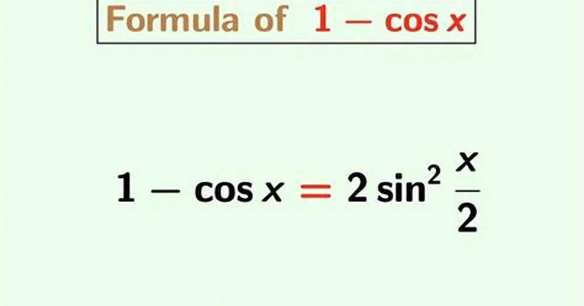 Can Cos Equal 1?