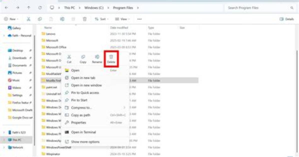 Can Delete a File Through Windows Explorer but Not Through Batch File
