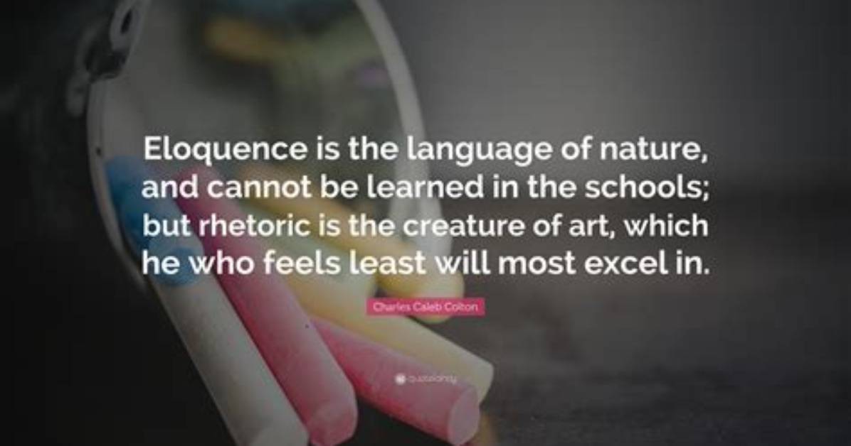 Can Eloquence Be Learned?