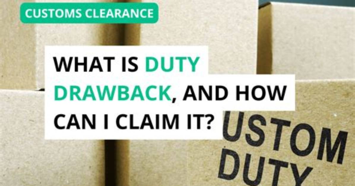 Can Eou Claim Duty Drawback?