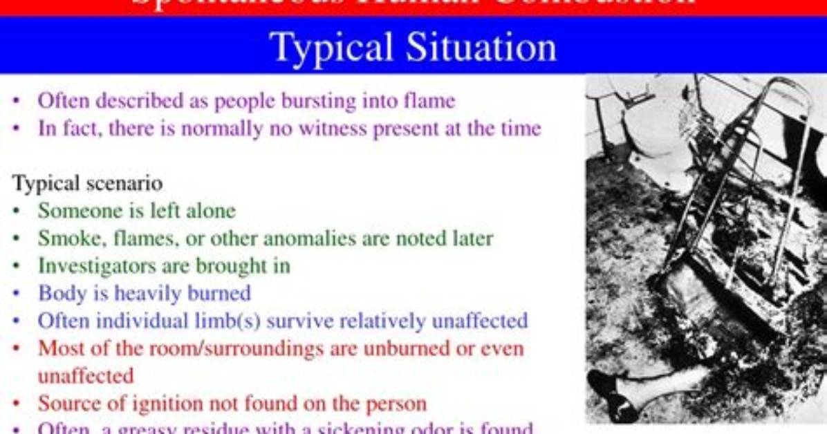 Can Humans Spontaneously Combust?