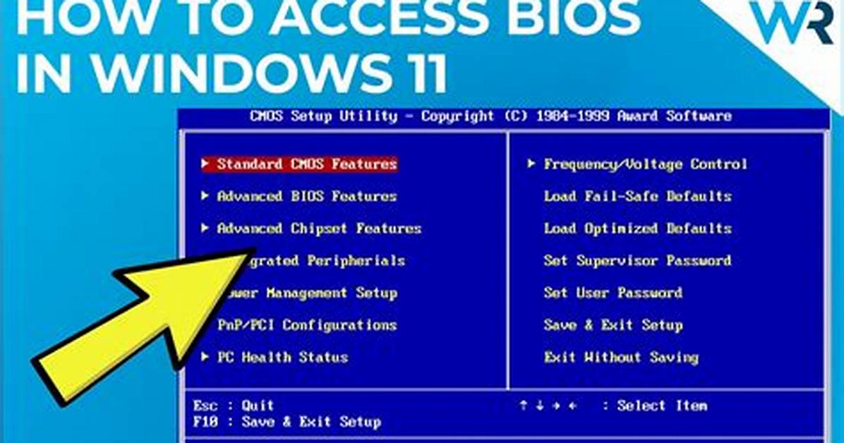 Can I Access Bios from Windows?