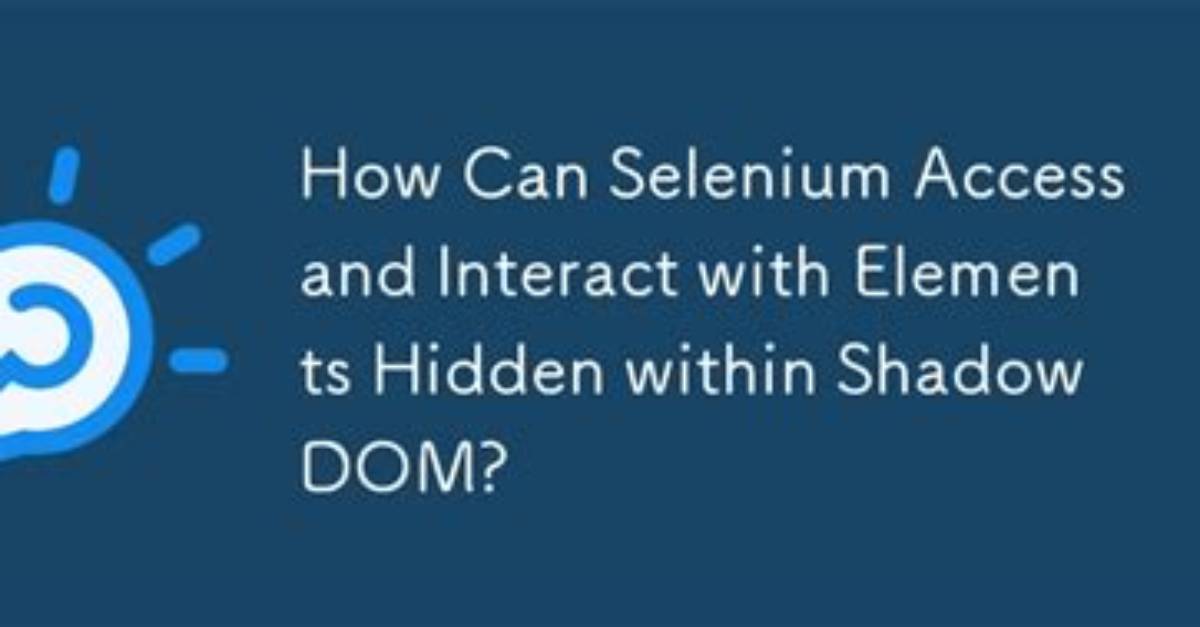Can I Access the Shadow Dom Using jQuery?