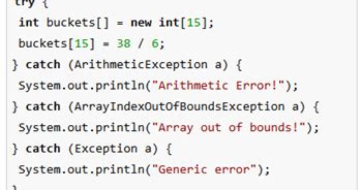 Can I Catch Multiple Java Exceptions in the Same Catch Clause?