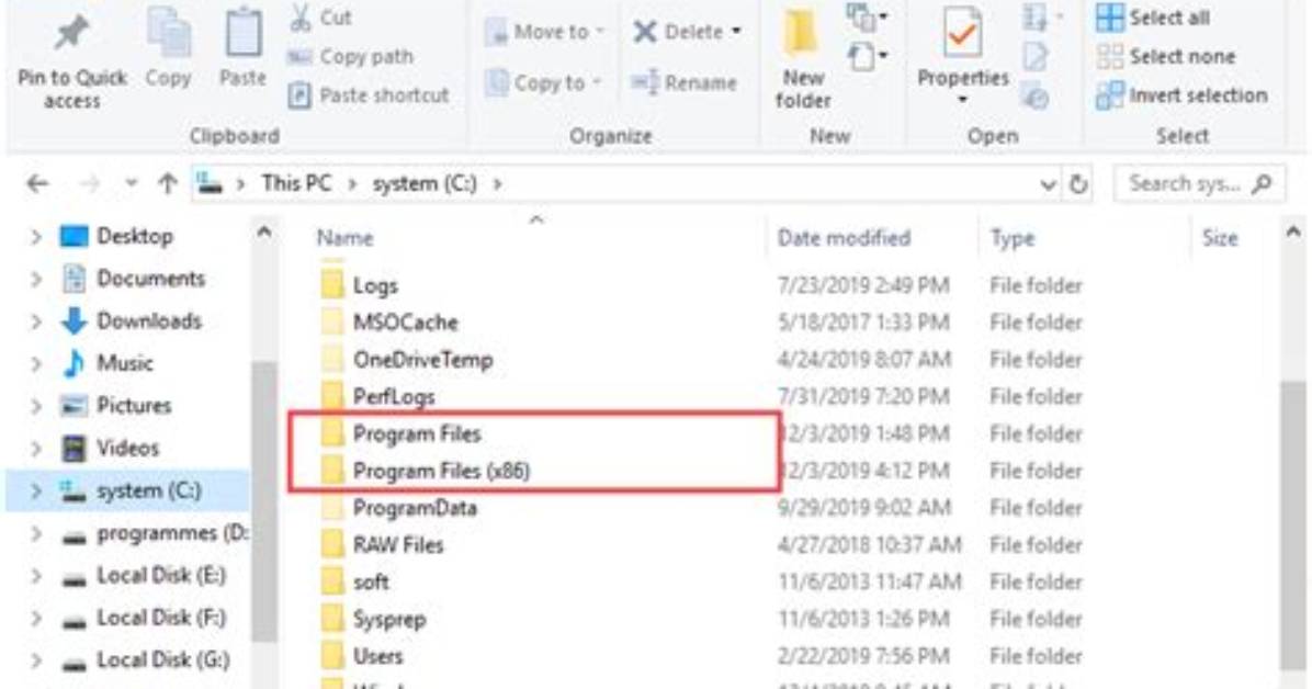 Can I Delete Program Files X86 in Windows 10?