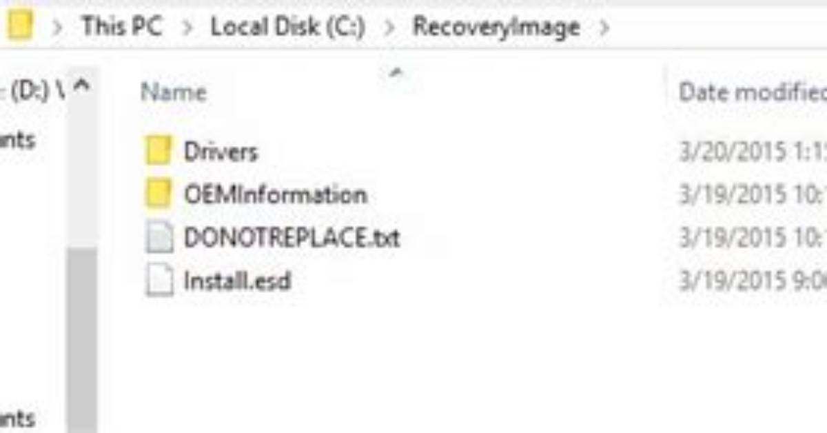Can I Delete Windows 10 Recovery Folder?