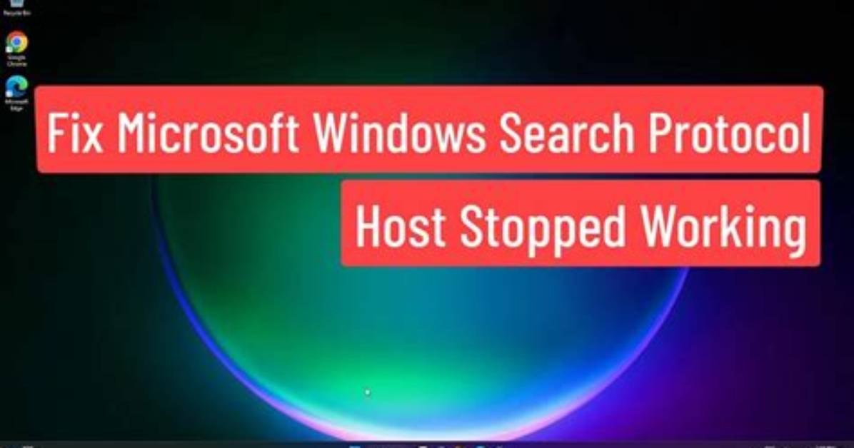 Can I Disable Microsoft Windows Search Protocol Host?