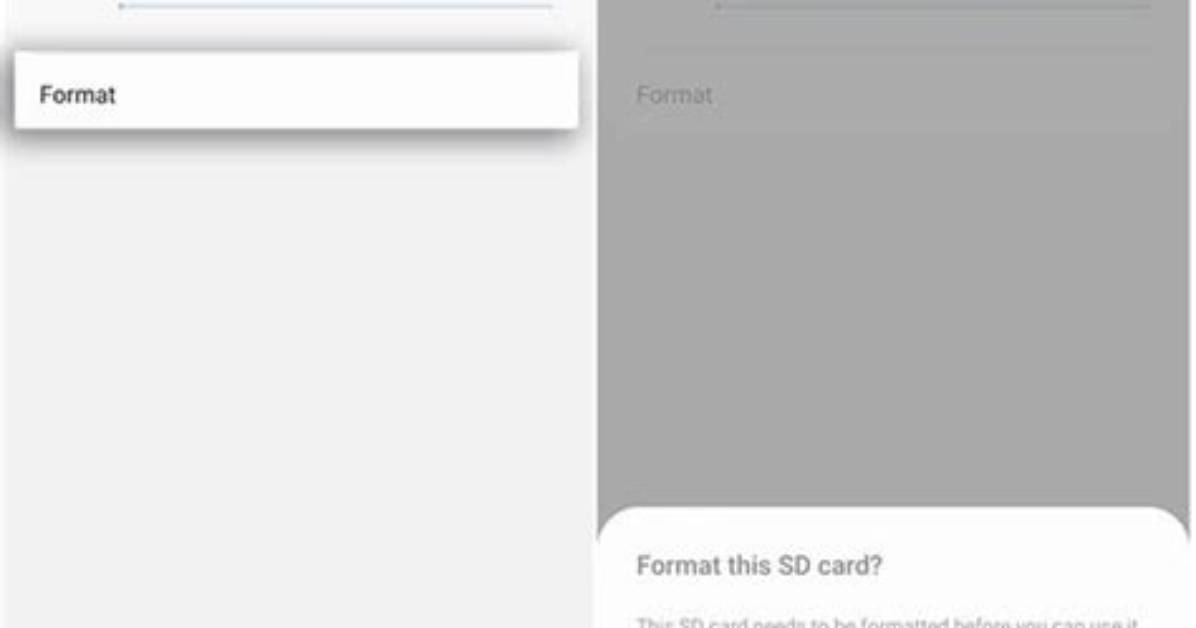 Can I Format Sd Card in Android?