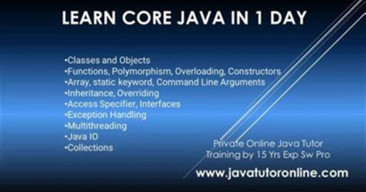 Can I Learn Java One Week