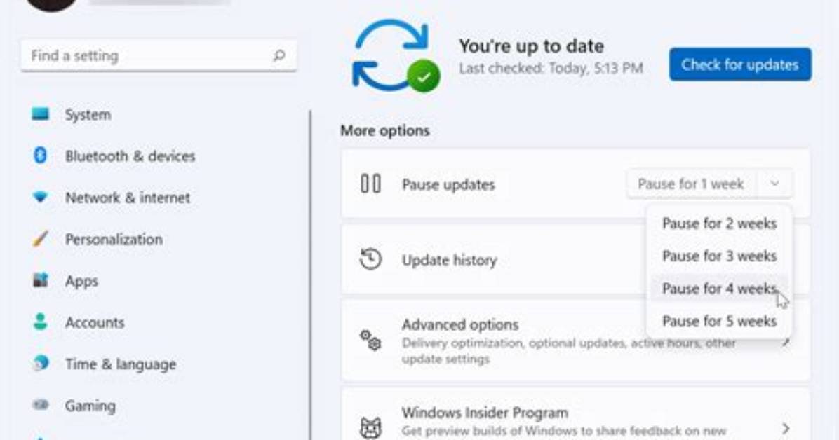 Can I Pause Windows Update?