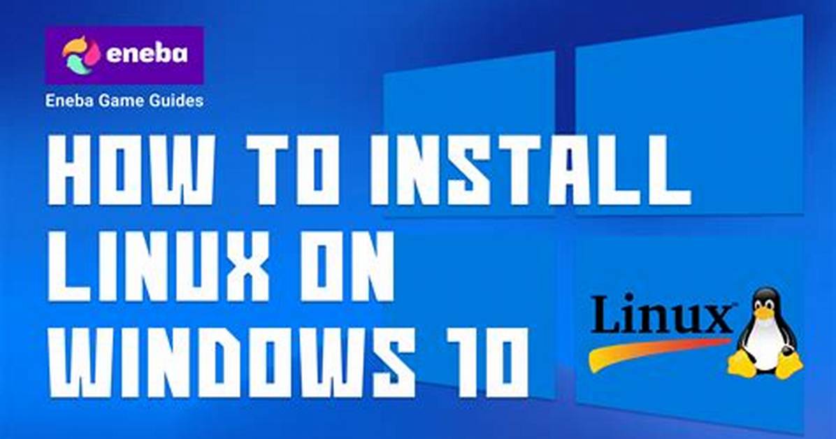 Can I Remove Windows and Install Linux?