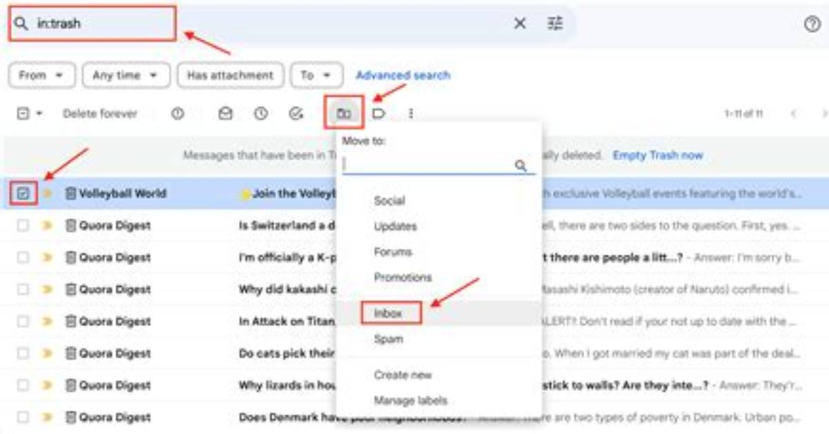 Can I Retrieve Deleted Emails from Gmail?