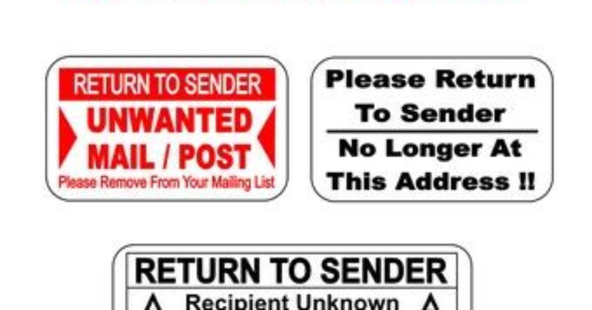 Can I Return Unsolicited Mail?
